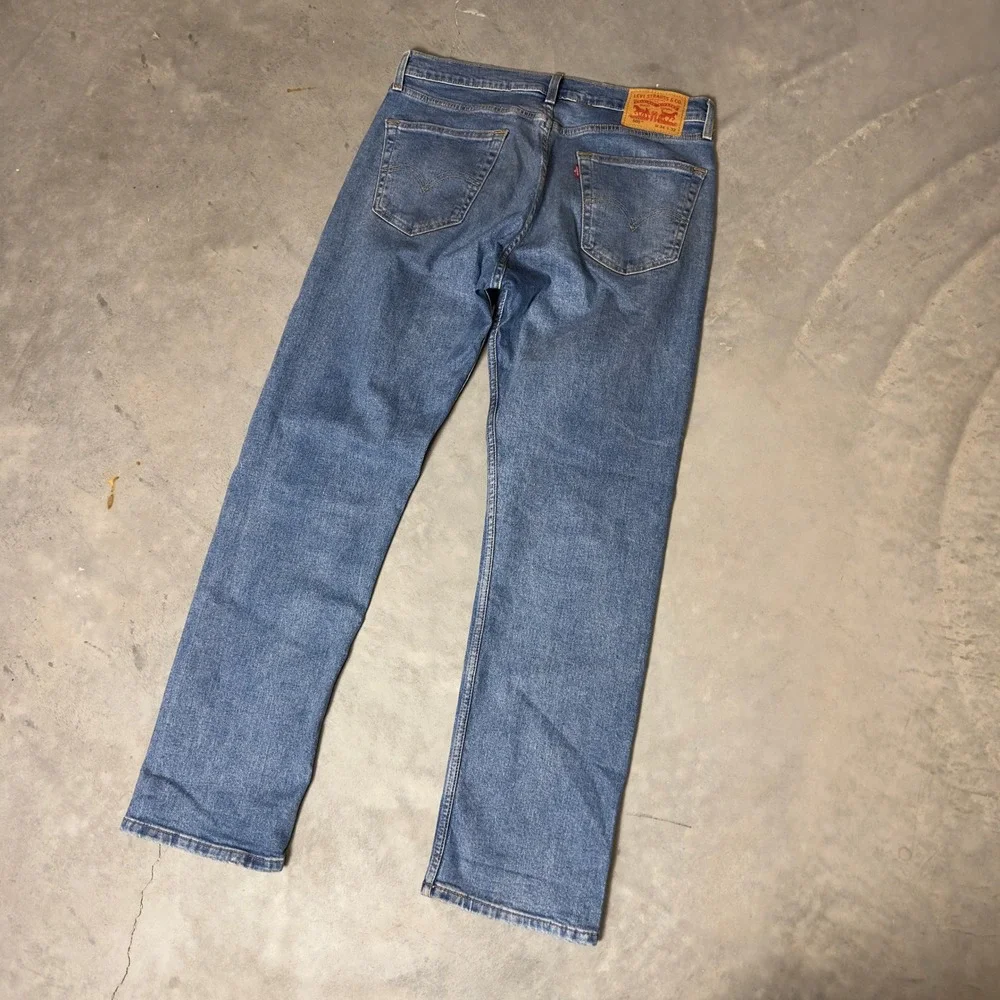 Levis 502 Regular Taper Jeans Mens W34 L32 Blue Baggy‎ Streetwear Denim